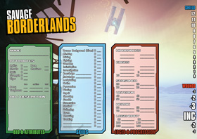 Savage Borderlands Character Sheets PDF